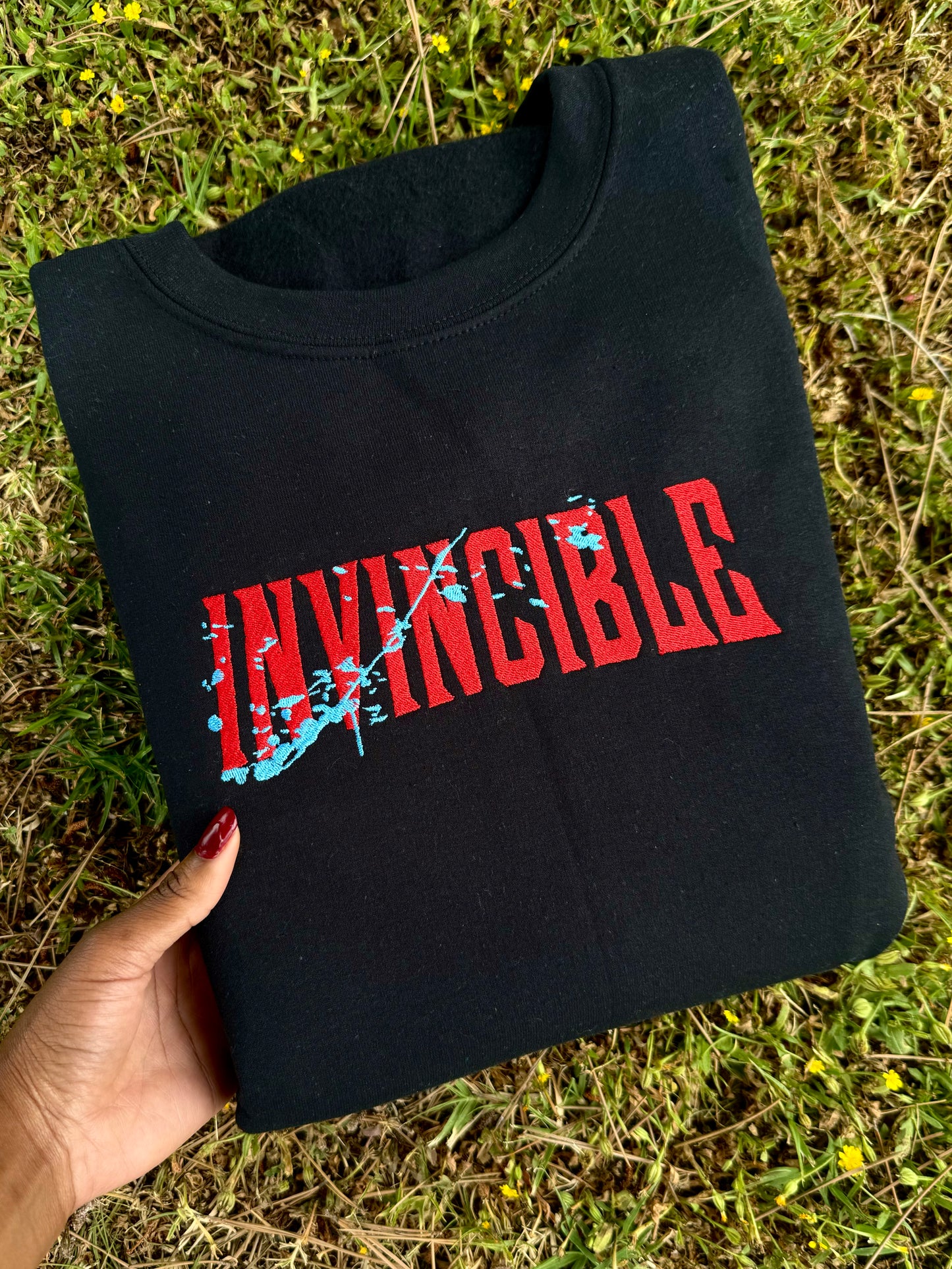 INVINCIBLE EMBROIDERED HOODIE 🩸